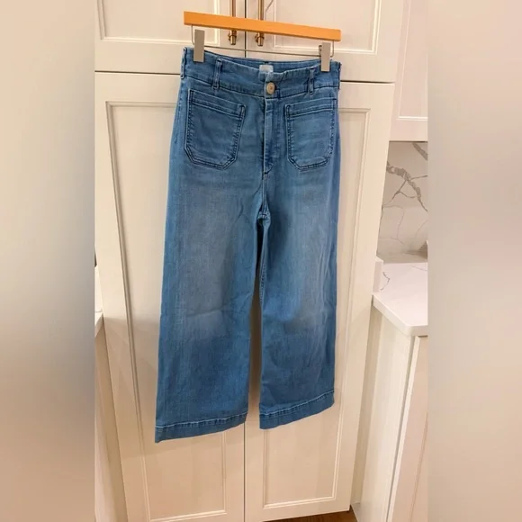 Maeve Colette Wide-Leg Crop Jeans - Picture 2 of 5